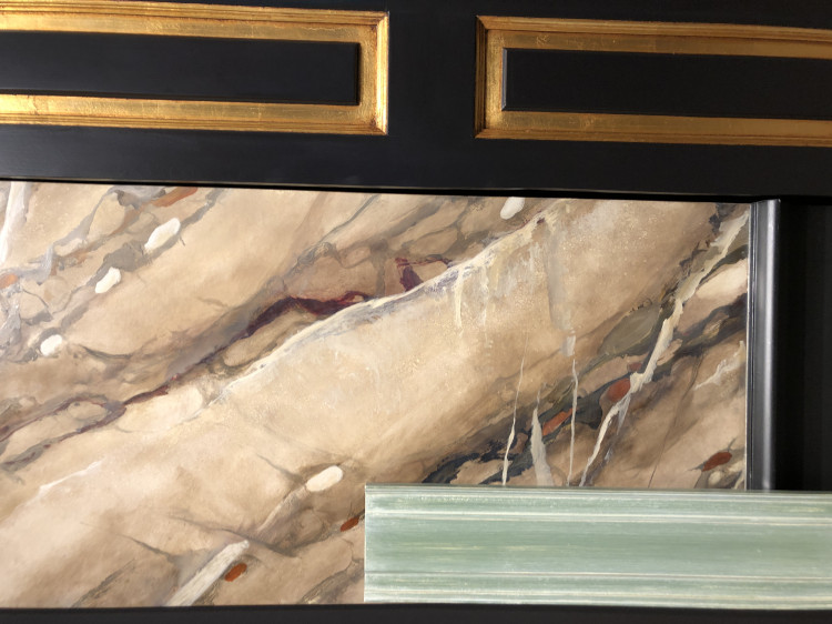 Hout- en marmerimmitaties perfecte nabootsing van hout en marmer